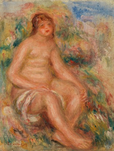 Bather by Pierre Auguste Renoir